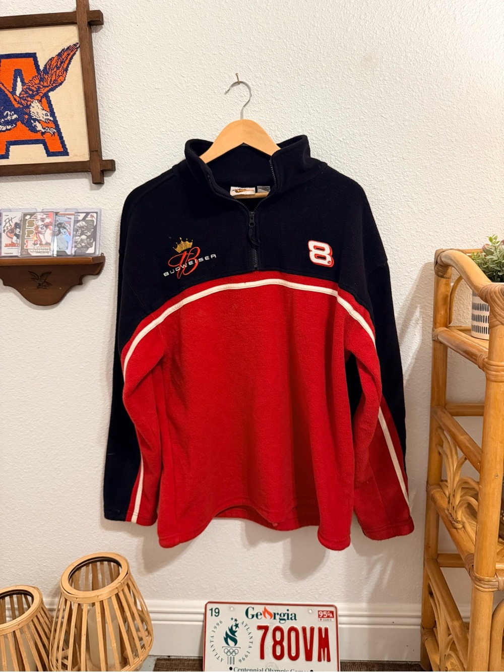 Vintage NASCAR #8 Dale Earnhardt Jr. Budweiser Winners Circle 1/4 Zip